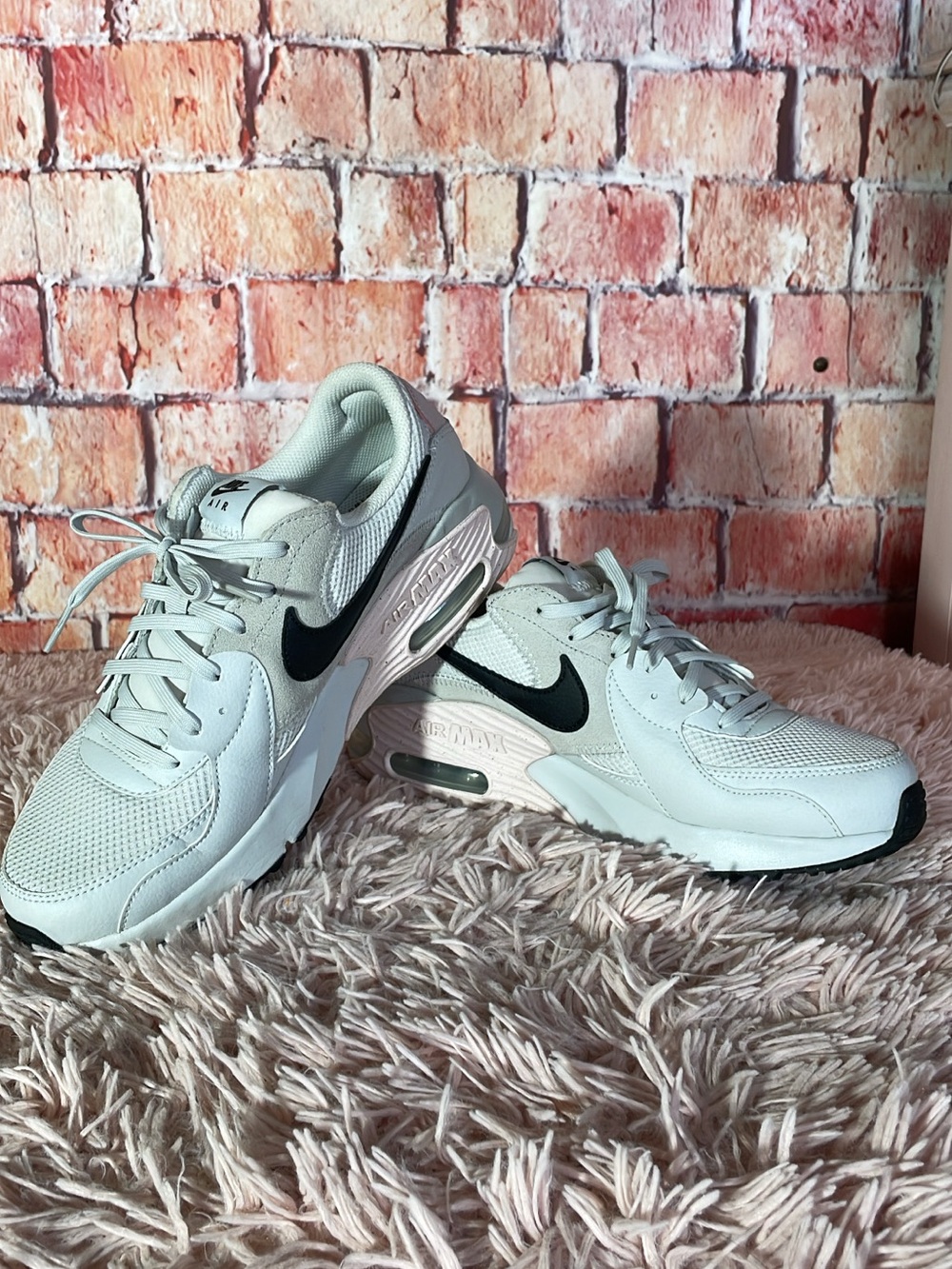 Nike Women’s Air Max Sneakers in White with Black Swoosh